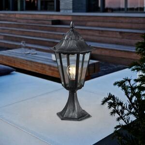 EGLO Lampă cu soclu Navedo, negru/argintiu, înălțime 47 cm, Negru, Aluminiu, Antichitate