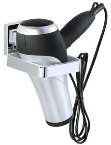 Suport uscător de păr QUADRO, Vacuum-Loc, oțel inoxidabil, WENKO
