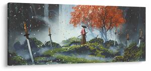 Tablou - Ilustrație a Grădinii de săbii (120x50 cm)