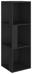 Dulap de colț, negru, 33x33x100 cm, PAL