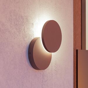 EGLO Lampă de perete pentru exterior cu LED Pedersano, culoare ruginiu, Ø 14 cm,, Maro / Rugină, Aluminiu, Modern