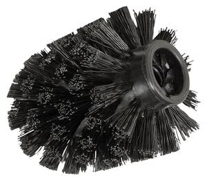 Rezerva perie de toaleta Wenko din plastic, 8.5 cm, Negru