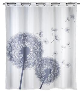 Perdea de dus Astera Flexi, Alb/Gri, 180x200 cm, Wenko