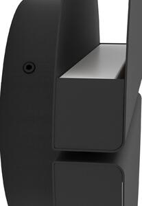 EGLO Lampă de perete pentru exterior cu LED Vascella, negru, Ø 18 cm, metal, Negru, Oțel inoxidabil, Modern