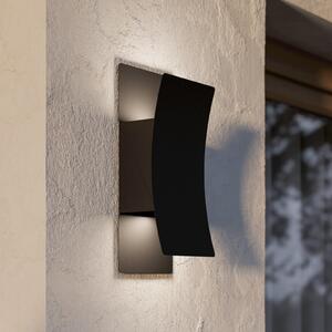 EGLO Lampă de perete pentru exterior cu LED Verdolino, negru, înălțime 28 cm, metal, Negru, Metal, Modern