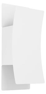 EGLO Lampă de perete exterioară cu LED Verdolino, albă, înălțime 28 cm, metal, Alb, Metal, Modern