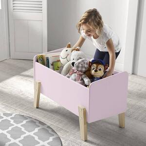 Vipack Cutie de jucării pentru copii „Kiddy”, roz învechit, lemn KITB1013