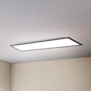 B.K. Licht Panou LED Odin telecomandă CCT, 100 x 25 cm, negru, reglabil, Negru, Studiu / Birou, Metal, Modern