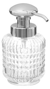 Dozator de sapun lichid PRECIOUS, sticla, 8,5 x 8,5 x 15,6 cm