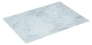 Tocator din sticla cu model de marmura, 30 x 40 cm
