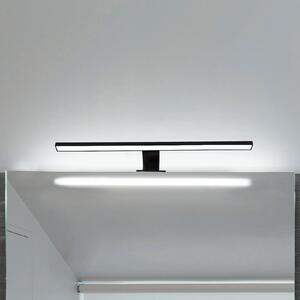 B.K. Licht Lampă LED cu oglindă Bill, lățime 60 cm, negru, metal, 4.000 K, Negru, Baie, Metal, Modern