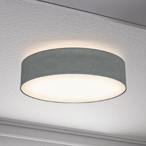 B.K. Licht Plafonieră Litora, gri, Ø 38 cm, textil, E27, reglabil, Gri, Camera de zi / sufragerie, Țesătură / Textil
