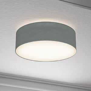 B.K. Licht Plafonieră Litora, gri, Ø 30 cm, textil, E27, reglabil, Gri, Camera de zi / sufragerie, Țesătură / Textil
