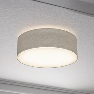 B.K. Licht Plafonieră Litora, gri-maro, Ø 30 cm, textil, E27, reglabil, Maro / Rugină, Camera de zi / sufragerie, Țesătură / Textil