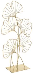 Decor metalic GINKO, 57 cm, frunze de ginkgo