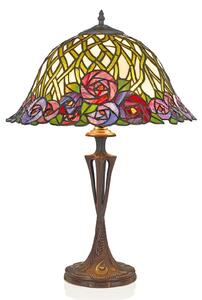 Artistar Lampă de masă Melika în stil Tiffany, Multicolor, Camera de zi / sufragerie, Plastic, Tiffany