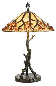 Artistar Jordis lampă de masă în stil Tiffany, Multicolor, Camera de zi / sufragerie, Metal, Tiffany