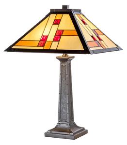 Artistar KT1836-40+P1836 lampă de masă în stil Tiffany, Multicolor, Camera de zi / sufragerie, Metal, Tiffany