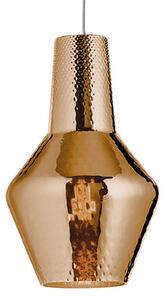 AILATI Lampă suspendată Romeo 130 cm bronz metalic, reglabil, Bronz / Alamă Veche, Camera de zi / sufragerie, Sticlă, Modern