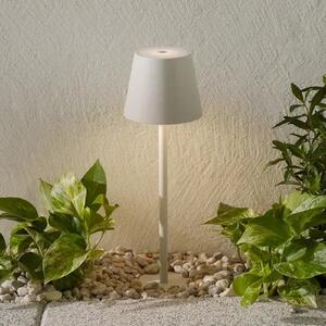 Zafferano Poldina LED lampa de sol Poldina, reîncărcabilă, gri, reglabil, Gri, Metal, Modern