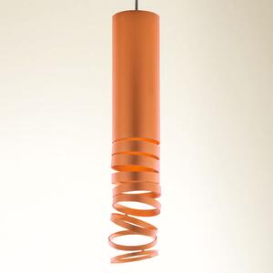 Artemide Lampă suspendată Decomposé, portocaliu, reglabil, Portocaliu, Camera de zi / sufragerie, Metal, Design