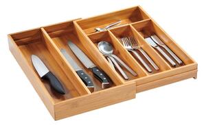 Inserție pentru tacâmuri, reglabilă, 26-49 cm, bambus, KESPER