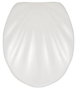 Capac de toaletă WENKO premium, moale, durabil și igienic - Fix-Clip, material Duroplast