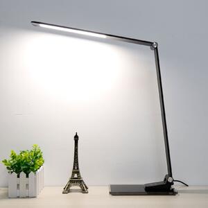 Aluminor Lampă de birou Starglass LED cu bază sticlă, reglabil, Negru, Studiu / Birou, Metal, Modern