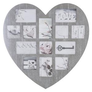 Rama foto din lemn HEART, multirama