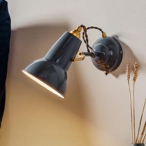 Anglepoise Original 1227 Brass aplică de perete gri, reglabil, Gri, Camera de zi / sufragerie, Metal, Design industrial