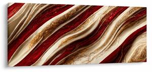Tablou - Aur - textură albă (120x50 cm)