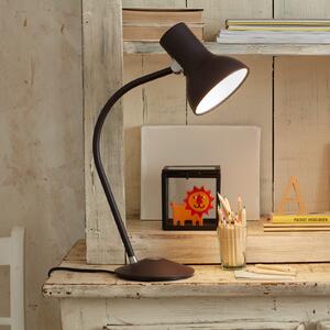 Anglepoise Type 75 Mini lampă de masă, negru-maro, Negru, Studiu / Birou, Metal, Design