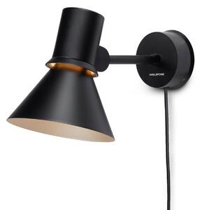 Anglepoise Type 80 W1 aplică, ștecăr, neagră, Negru, Camera de zi / sufragerie, Metal, Design