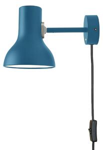 Anglepoise Aplică Type 75 Mini cu ștecher, albastră, reglabil, Albastru, Camera de zi / sufragerie, Metal, Design