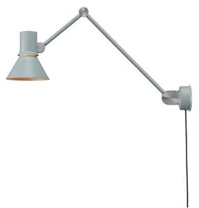 Anglepoise Type 80 W3 aplică ștecăr, gri ceață, Gri, Camera de zi / sufragerie, Metal, Design