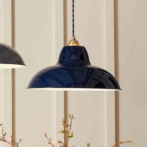 Anglepoise Lampa suspendată Original 1227 Brass Midi Wide, albastră, reglabil, Albastru, Camera de zi / sufragerie, Metal, Design
