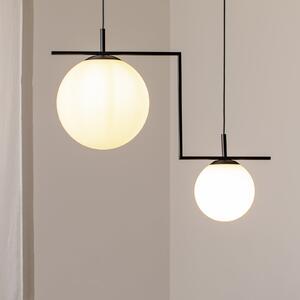 ALDEX Lampă suspendată Zac, 2 becuri, negru, reglabil, Negru, Camera de zi / sufragerie, Metal, Modern