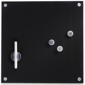 Tabla magnetica din sticla, Alb, 40x40 cm, Zeller