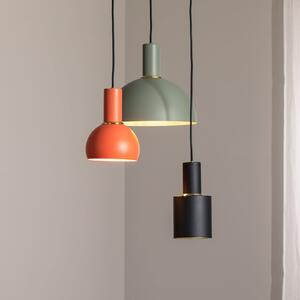 Argon Lampă suspendată Selma, 3 becuri, verde/roșu/negru, reglabil, Multicolor, Camera de zi / sufragerie, Metal, Modern