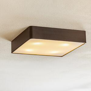 Argon Plafonieră Oro din oțel și sticlă, negru, 35 cm, reglabil, Negru, Camera de zi / sufragerie, Metal, Modern