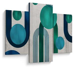 Tablou - Linii și forme circulare (90x60 cm)