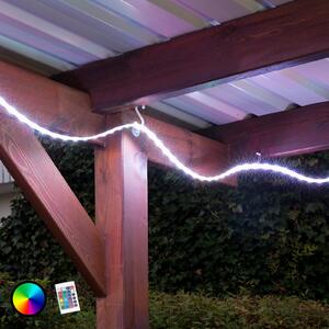 Briloner Bandă LED RGB Ora pentru exterior, inclusiv FB, 500 cm, reglabil, Alb, Plastic, Modern