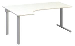 Birou ergonomic ProOffice C 180 x 120 cm, stânga, alb