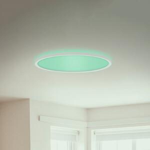 Briloner Panou LED Slim rotund efect RGBW Ø42cm alb, reglabil, Alb, Camera de zi / sufragerie, Plastic, Modern
