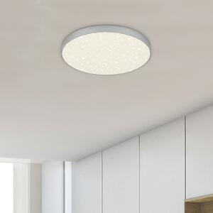 Briloner Plafonieră cu LED Flame Star, Ø 28,7 cm, argintiu, Metalic, Camera de zi / sufragerie, Metal, Modern