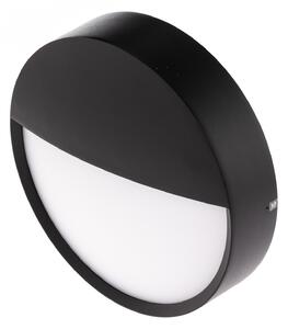 BRUMBERG Eye aplică LED exterior jumătate, negru, Negru, Hol, Aluminiu, Modern