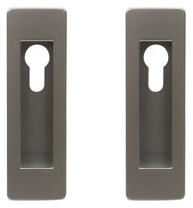 Carcasa din Zamak pentru usi glisante - tratament insert, antracit