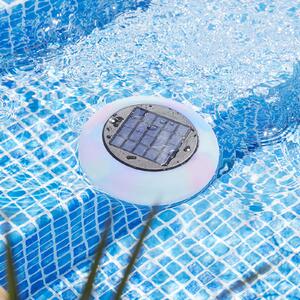 STAR TRADING Lampă LED solară piscină Pool Light multicolor alb, Alb, Plastic, Modern