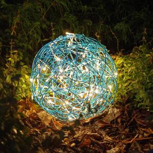 STAR TRADING Minge LED cu design 3D Galax Fun, Ø 30 cm, albastru, Albastru, Metal