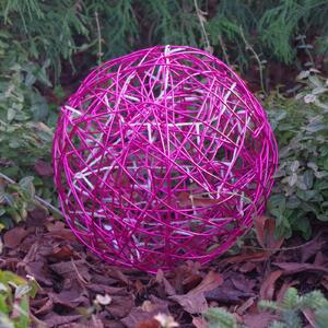 STAR TRADING Minge LED cu design 3D Galax Fun, Ø 30 cm, fucsia, Violet, Metal